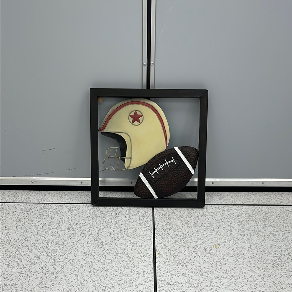 Vintage Sports Wall Art with Black Frame
